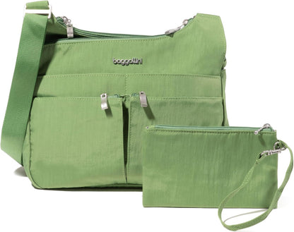 Crossbody Travel Bag 11x8.5 Lightweight Water-resistant Nylon Handbag