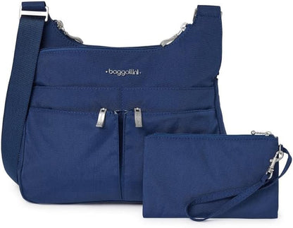 Crossbody Travel Bag 11x8.5 Lightweight Water-resistant Nylon Handbag