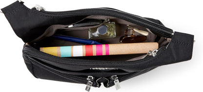 Crossbody Travel Bag 11x8.5 Lightweight Water-resistant Nylon Handbag