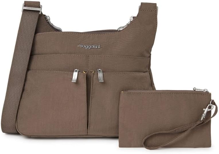 Crossbody Travel Bag 11x8.5 Lightweight Water-resistant Nylon Handbag