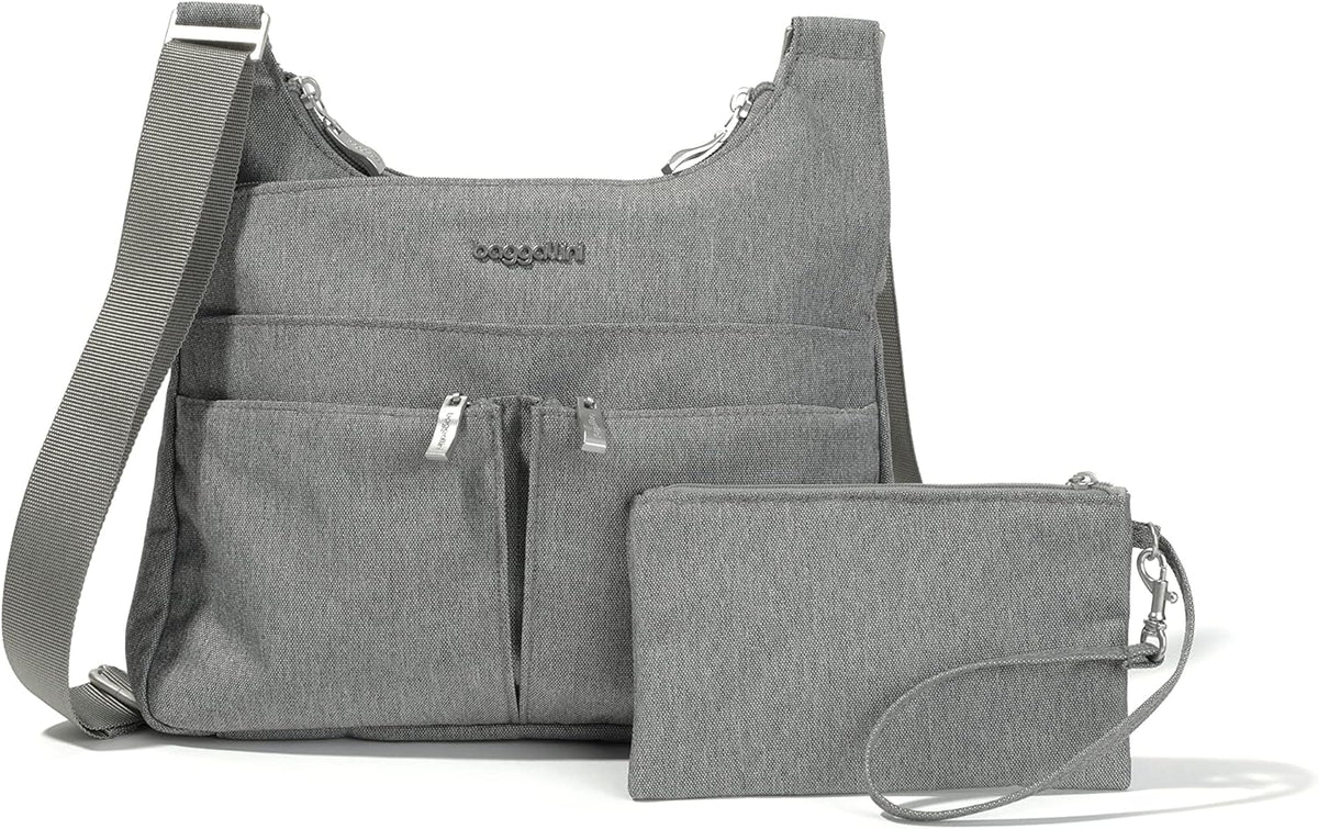 Crossbody Travel Bag 11x8.5 Lightweight Water-resistant Nylon Handbag