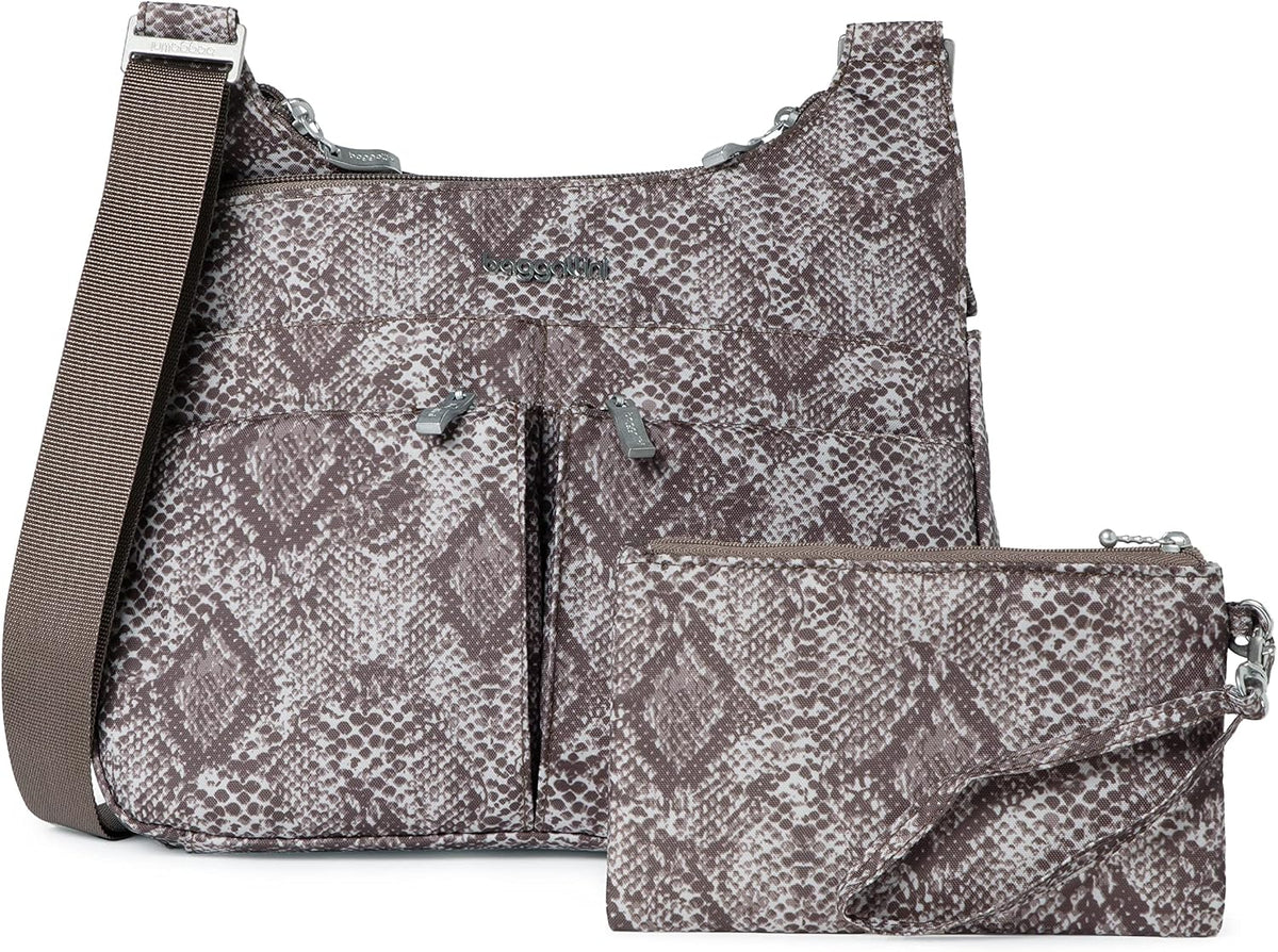 Crossbody Travel Bag 11x8.5 Lightweight Water-resistant Nylon Handbag