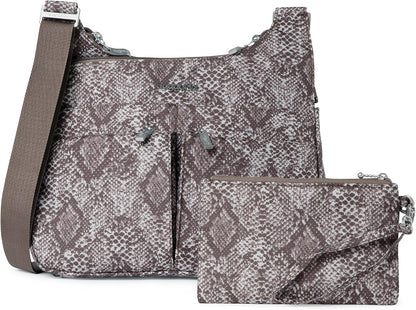 Crossbody Travel Bag 11x8.5 Lightweight Water-resistant Nylon Handbag