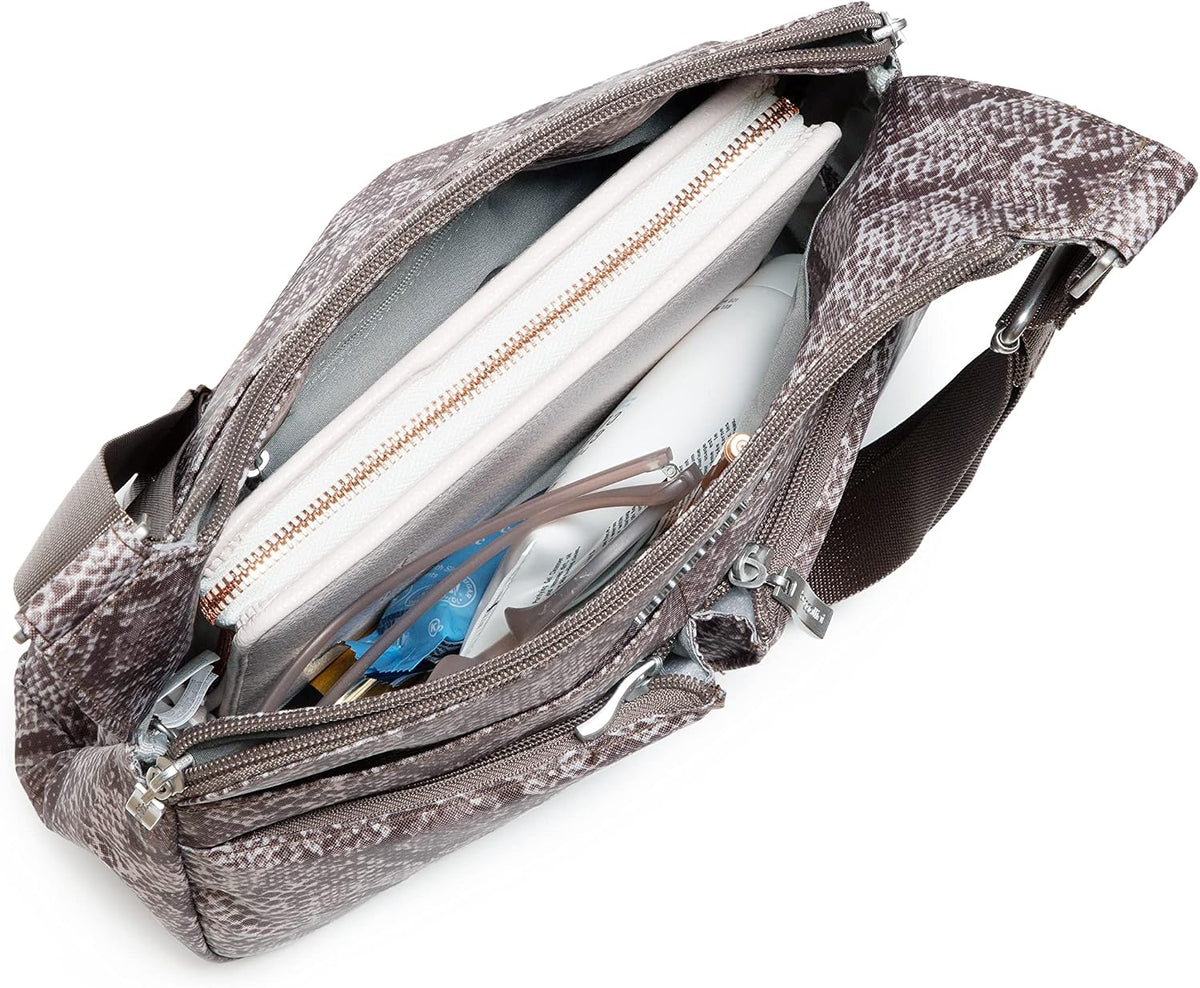Crossbody Travel Bag 11x8.5 Lightweight Water-resistant Nylon Handbag