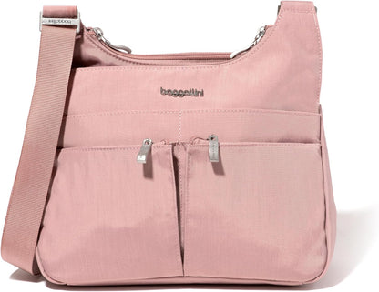 Crossbody Travel Bag 11x8.5 Lightweight Water-resistant Nylon Handbag