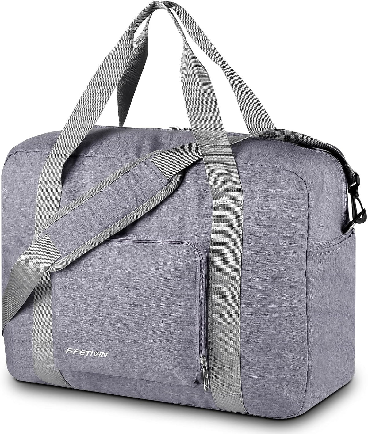 For Allegaint Airlines Personal Item Bag 17.7x12.6x6.3 Foldable Travel Duffel Bag Underseat Carry-on Luggage for Women and men 25L(Purple)