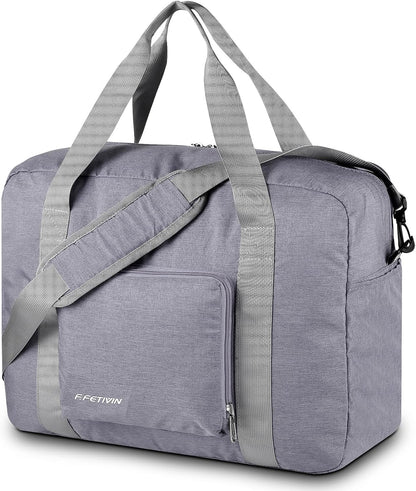 For Allegaint Airlines Personal Item Bag 17.7x12.6x6.3 Foldable Travel Duffel Bag Underseat Carry-on Luggage for Women and men 25L(Purple)
