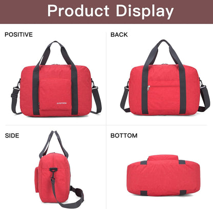 For Allegaint Airlines Personal Item Bag 17.7x12.6x6.3 Foldable Travel Duffel Bag Underseat Carry-on Luggage for Women and men 25L(Purple)