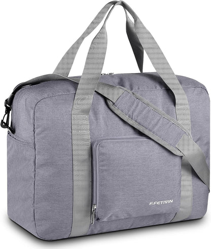 For Allegaint Airlines Personal Item Bag 17.7x12.6x6.3 Foldable Travel Duffel Bag Underseat Carry-on Luggage for Women and men 25L(Purple)