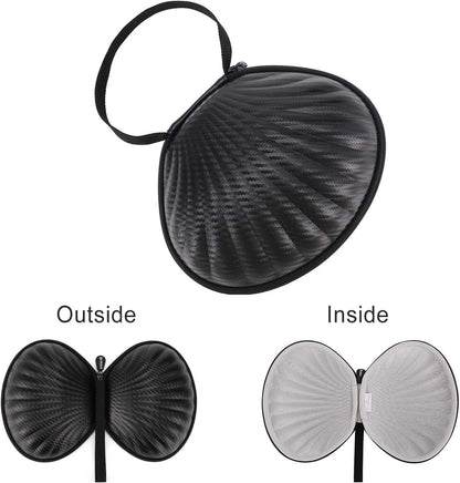 Hard Shell Travel Case for Silicone Bras [A-C Cup] Premium Nubra Organizer Portable Lingerie Underwear Storage Bag (Red)