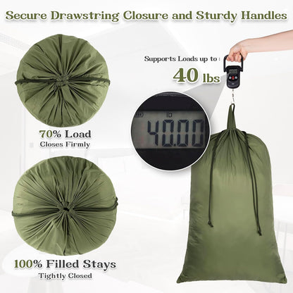 Extra Large Heavy Duty Laundry Bag for Dorm & Family | Tear-resistant 120L hamper liner holds 40lbs. Perfect washable sack for college dorms, laundromats, and seasonal storage