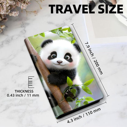 Exquisite Passport Holder for Travel Accessory, Coconut Beach Leather Passport Cover with Space for Documents and Family Photos, Travel Passport Credit Card Wallet for Women and Men