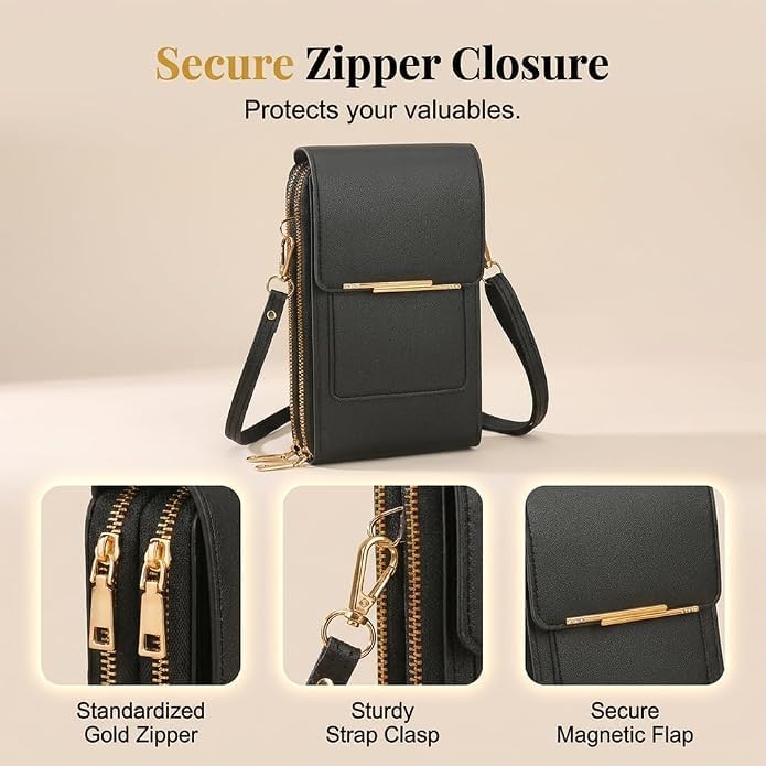 Touchscreen Phone Crossbody Bag,small crossbody bags for women,Compact and Portable,Cell Phone Purse with Adjustable Strap