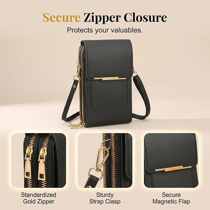 Touchscreen Phone Crossbody Bag,small crossbody bags for women,Compact and Portable,Cell Phone Purse with Adjustable Strap