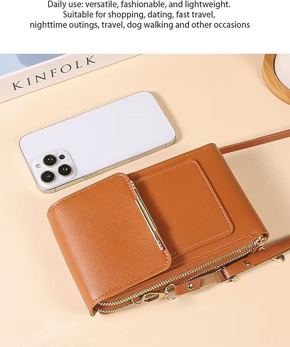 Touchscreen Phone Crossbody Bag,small crossbody bags for women,Compact and Portable,Cell Phone Purse with Adjustable Strap