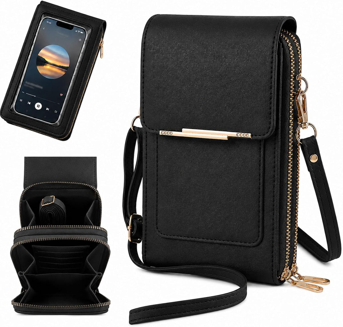 Touchscreen Phone Crossbody Bag,small crossbody bags for women,Compact and Portable,Cell Phone Purse with Adjustable Strap