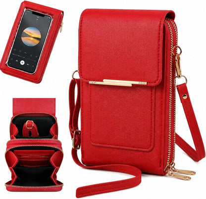 Touchscreen Phone Crossbody Bag,small crossbody bags for women,Compact and Portable,Cell Phone Purse with Adjustable Strap