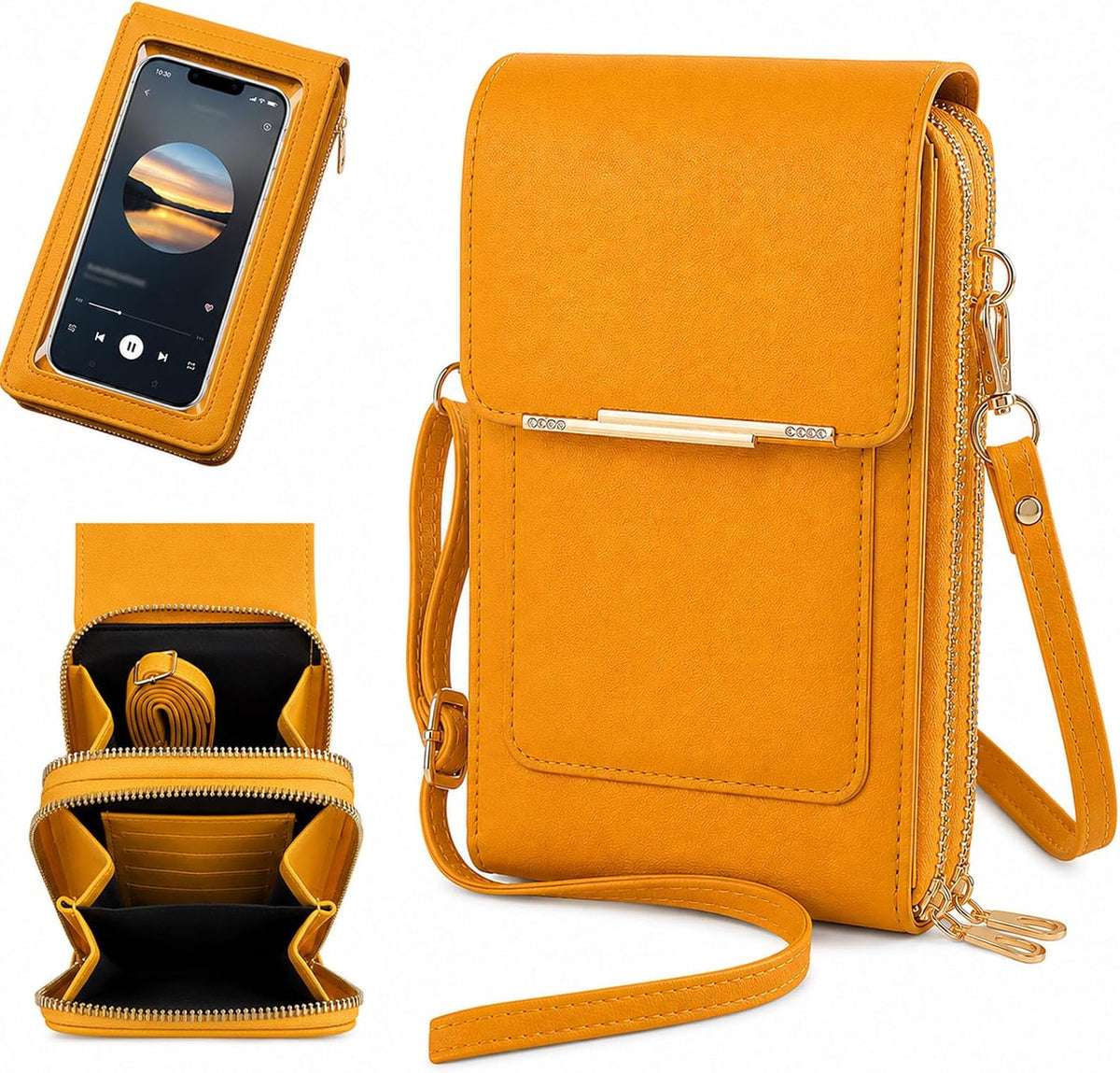 Touchscreen Phone Crossbody Bag,small crossbody bags for women,Compact and Portable,Cell Phone Purse with Adjustable Strap