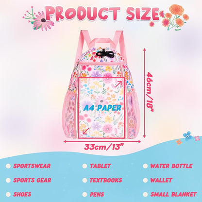 Kids Gym Drawstring Backpack String Bag, Shark Sports Gym Bag for Kids Boys Waterproof Swimming Beach String Cinch Backpack with Two Water Bottle Pocket