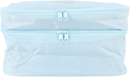 Packing Cubes, Dual Layer Luggage Travel Bags with Separate Compartments for Underwear Socks Bra Cosmetic Toiletry