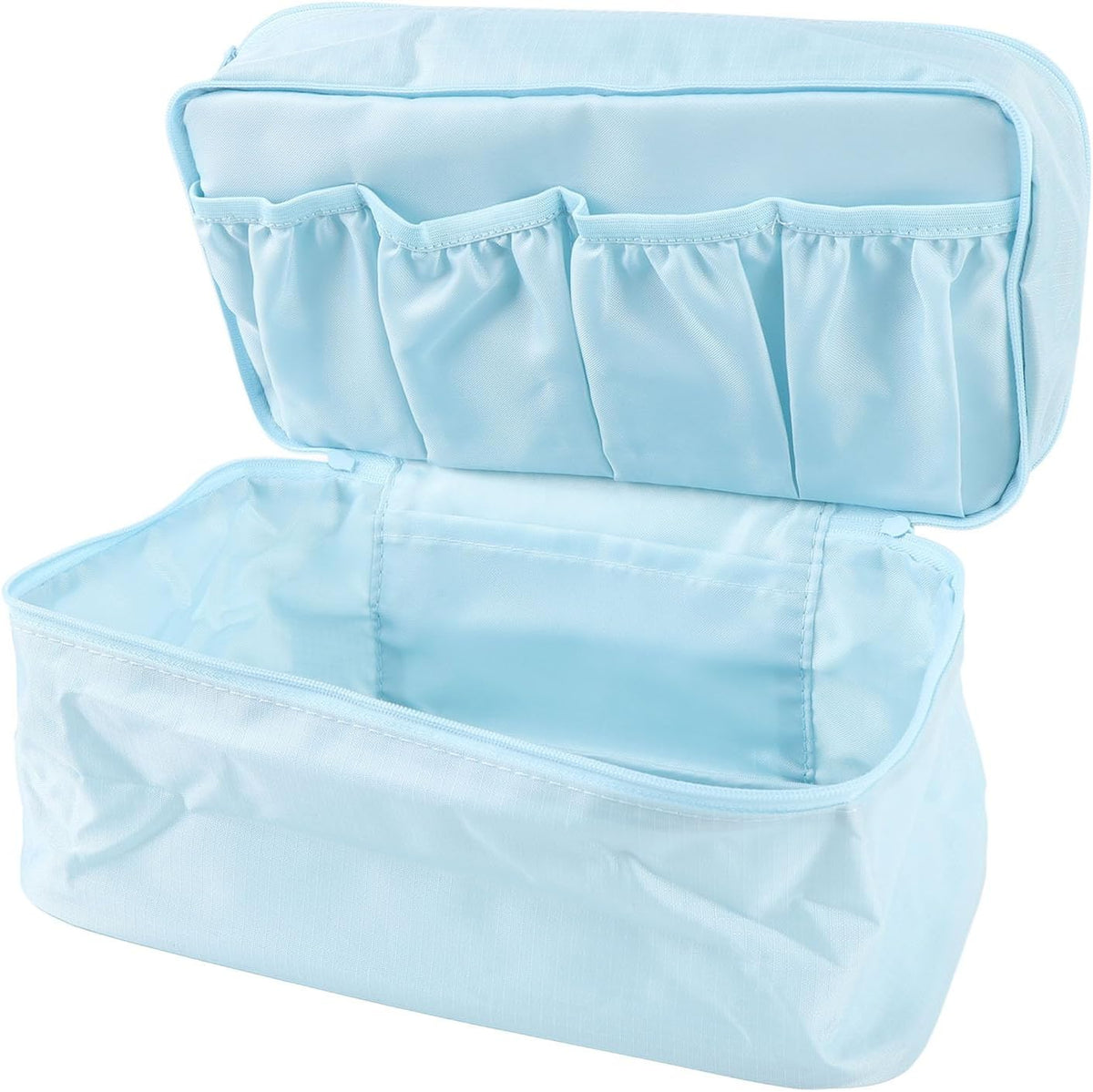 Packing Cubes, Dual Layer Luggage Travel Bags with Separate Compartments for Underwear Socks Bra Cosmetic Toiletry