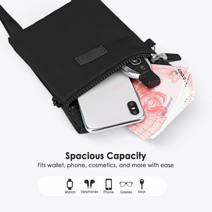 Mini Crossbody Phone Bag, Adjustable Cell Phone Purses, Travel Shoulder Bag Fit 6.9" Cellphone/Keys/Earbuds/Passport