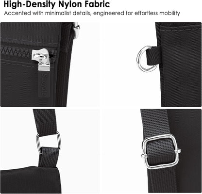 Mini Crossbody Phone Bag, Adjustable Cell Phone Purses, Travel Shoulder Bag Fit 6.9" Cellphone/Keys/Earbuds/Passport