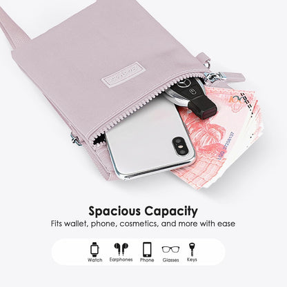 Mini Crossbody Phone Bag, Adjustable Cell Phone Purses, Travel Shoulder Bag Fit 6.9" Cellphone/Keys/Earbuds/Passport