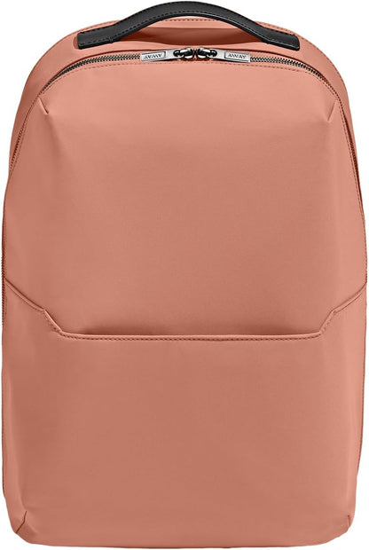 The Everywhere Zip Backpack - Personal Item Airline Approved Backpack with 16” Padded Laptop Sleeve, Water Bottle Pocket, Interior and Exterior Pockets - Fits Up to 16-Inch Laptops - Clay Pink