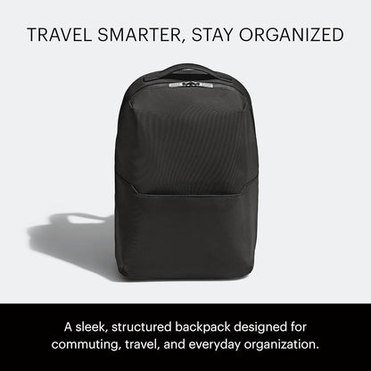 The Everywhere Zip Backpack - Personal Item Airline Approved Backpack with 16” Padded Laptop Sleeve, Water Bottle Pocket, Interior and Exterior Pockets - Fits Up to 16-Inch Laptops - Clay Pink