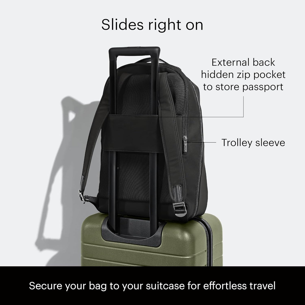 The Everywhere Zip Backpack - Personal Item Airline Approved Backpack with 16” Padded Laptop Sleeve, Water Bottle Pocket, Interior and Exterior Pockets - Fits Up to 16-Inch Laptops - Clay Pink