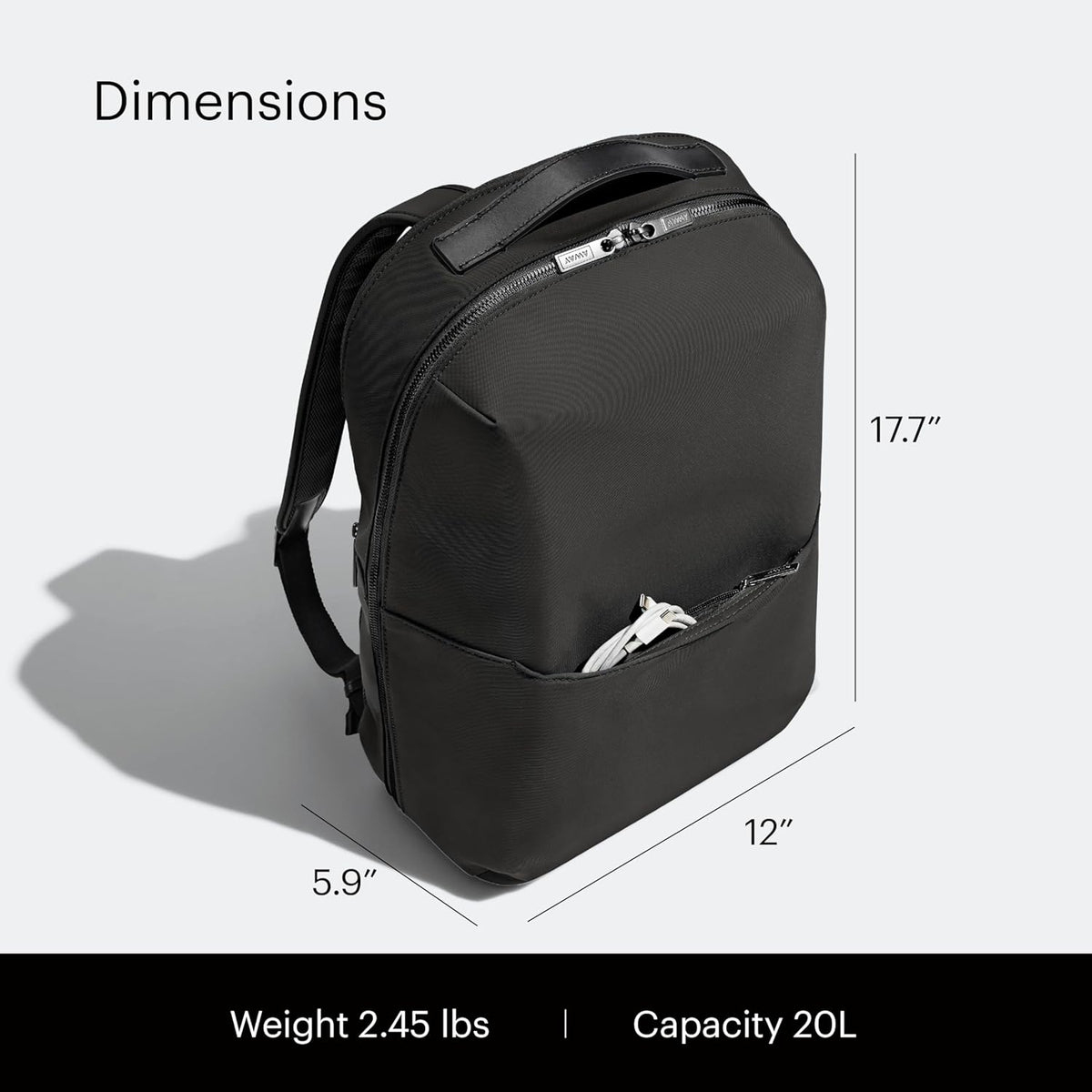 The Everywhere Zip Backpack - Personal Item Airline Approved Backpack with 16” Padded Laptop Sleeve, Water Bottle Pocket, Interior and Exterior Pockets - Fits Up to 16-Inch Laptops - Clay Pink