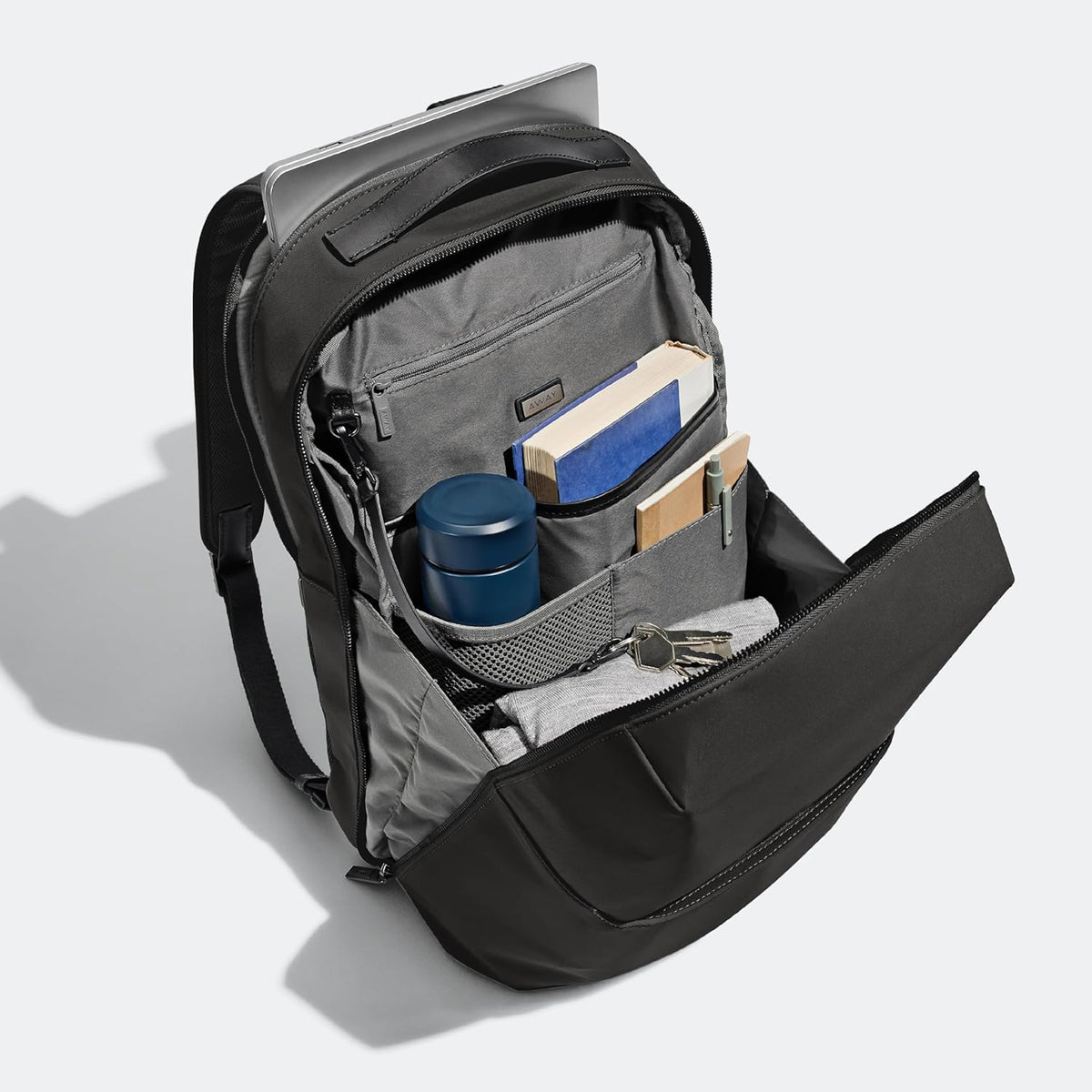 The Everywhere Zip Backpack - Personal Item Airline Approved Backpack with 16” Padded Laptop Sleeve, Water Bottle Pocket, Interior and Exterior Pockets - Fits Up to 16-Inch Laptops - Clay Pink