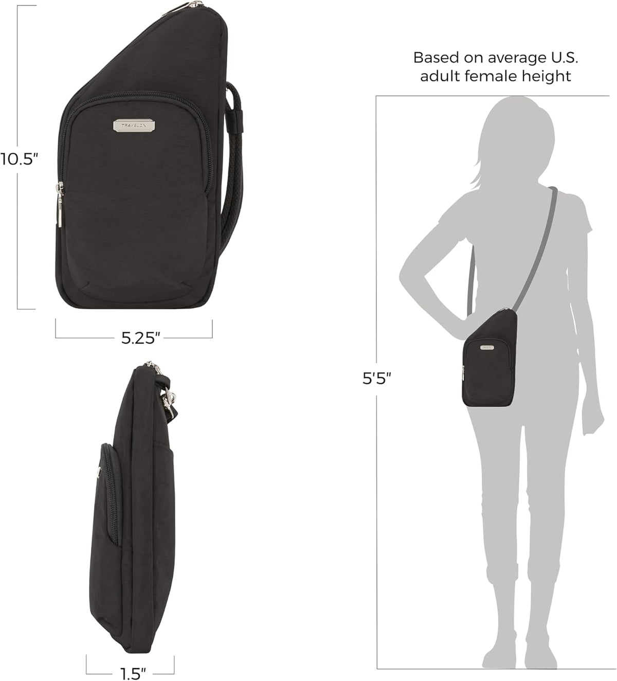 Essentials - Anti-Theft - Compact Crossbody Bag - Peacock