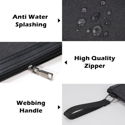 File Folder Document Organizer for Travel, Document Bag Zipper Pouch for Men & Women Black