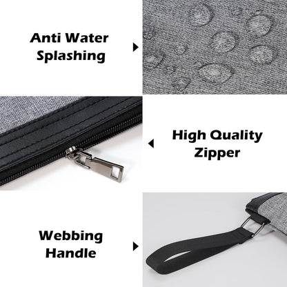 File Folder Document Organizer for Travel, Document Bag Zipper Pouch for Men & Women Black