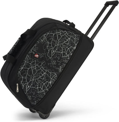 Small Rolling Duffle Bag with Wheels, Travel 22 inch Carry On Luggage Unisex-Adult Short Term Trips Expandable 50L to 60L
