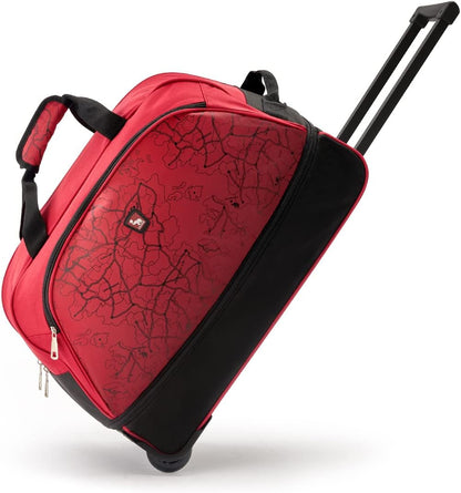 Small Rolling Duffle Bag with Wheels, Travel 22 inch Carry On Luggage Unisex-Adult Short Term Trips Expandable 50L to 60L