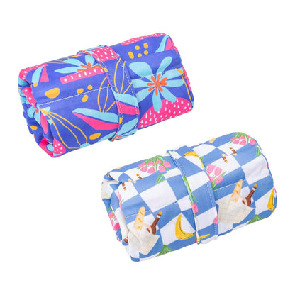 2pcs Superior Waterproof Wet Dry Bags,Reusable with Two Zippered Pockets, Baby Cloth Diaper Wet Bags,Travel,Beach,Pool,Daycare,Soiled Baby Items,Yoga Gym Bag,Wet bag for Swimsuit