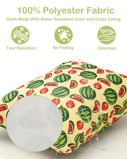 2pcs Superior Waterproof Wet Dry Bags,Reusable with Two Zippered Pockets, Baby Cloth Diaper Wet Bags,Travel,Beach,Pool,Daycare,Soiled Baby Items,Yoga Gym Bag,Wet bag for Swimsuit