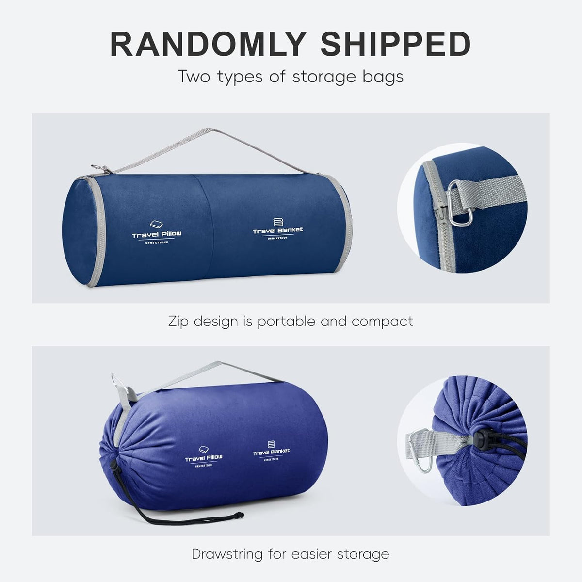 Travel Pillow and Blanket Set Neck Pillows Soft Blankets with Sleep Mask Travel Essentials for Airplane Car Memory Foam Blue Green
