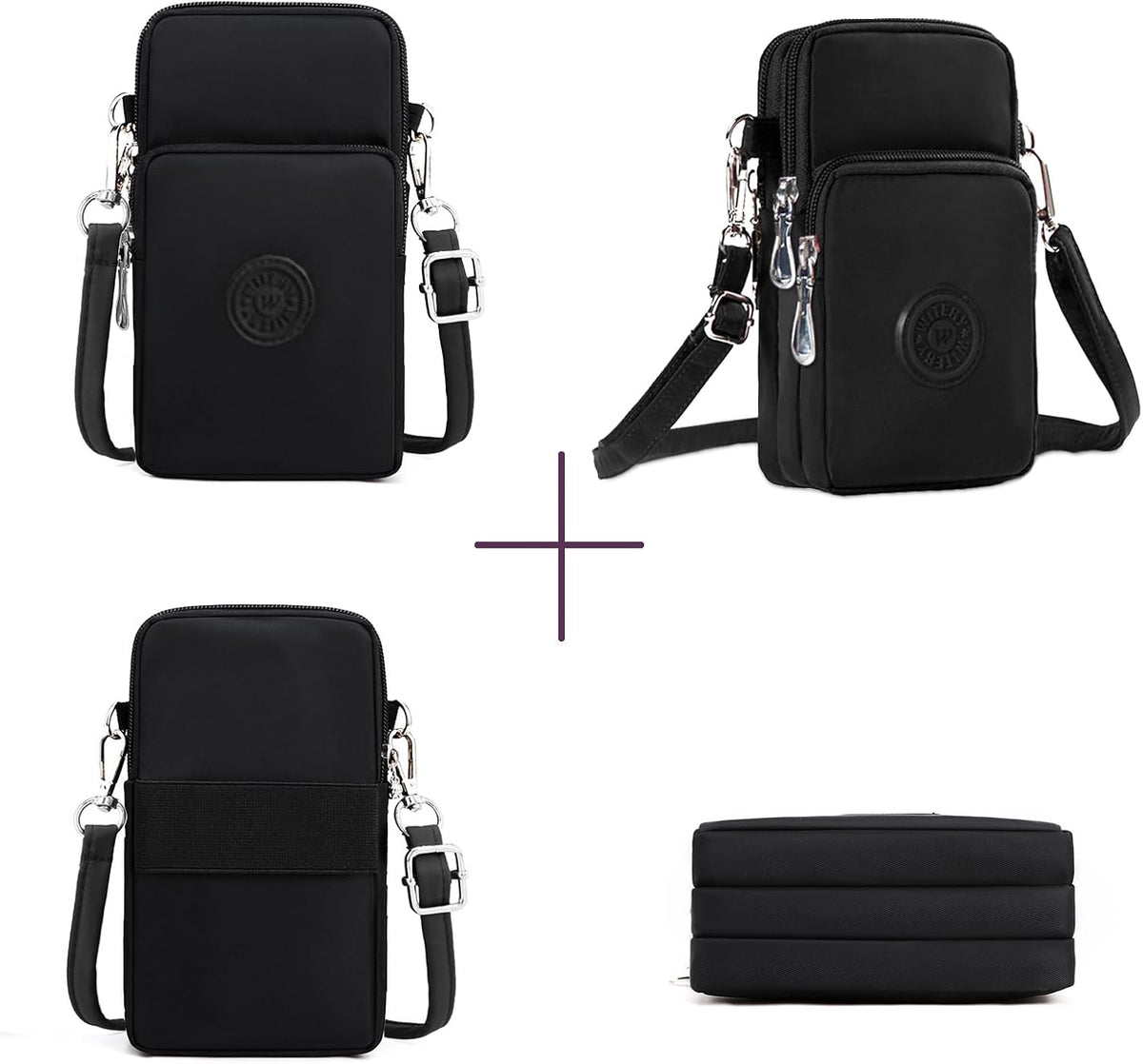 Waterproof Nylon Cute Crossbody Cell Phone Purse Smartphone Wallet Bag for Women