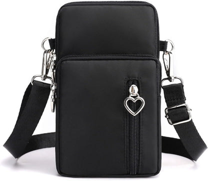 Waterproof Nylon Cute Crossbody Cell Phone Purse Smartphone Wallet Bag for Women