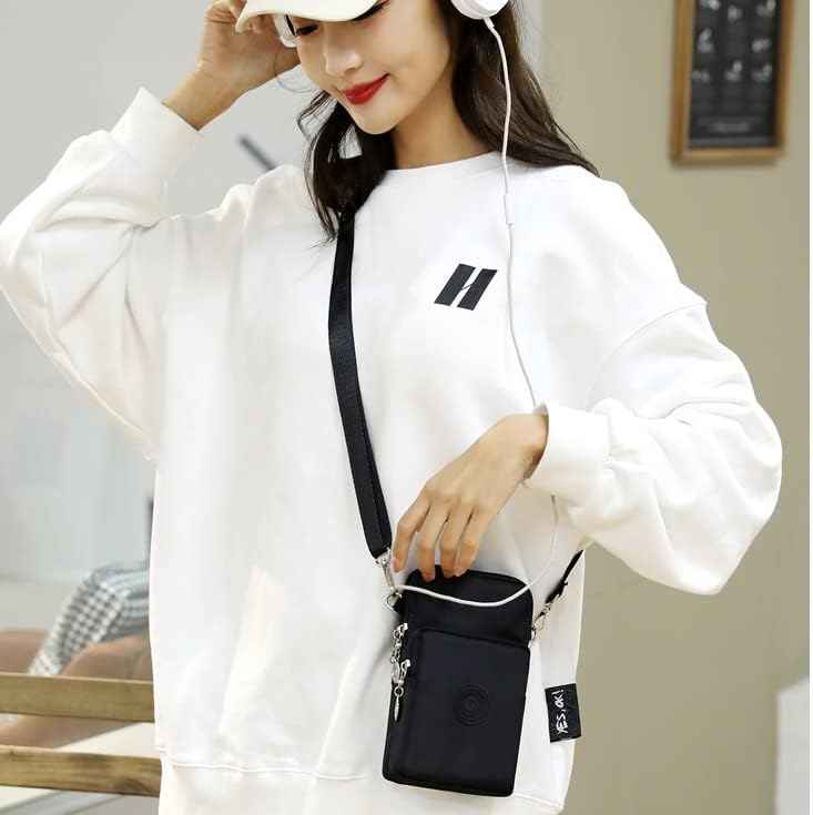 Waterproof Nylon Cute Crossbody Cell Phone Purse Smartphone Wallet Bag for Women
