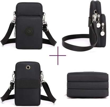Waterproof Nylon Cute Crossbody Cell Phone Purse Smartphone Wallet Bag for Women