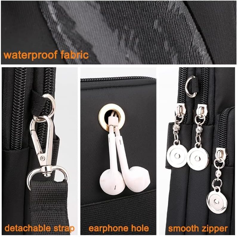 Waterproof Nylon Cute Crossbody Cell Phone Purse Smartphone Wallet Bag for Women