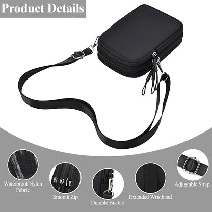 Waterproof Nylon Cute Crossbody Cell Phone Purse Smartphone Wallet Bag for Women