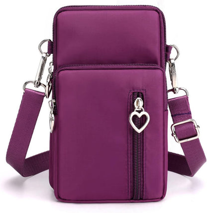 Waterproof Nylon Cute Crossbody Cell Phone Purse Smartphone Wallet Bag for Women