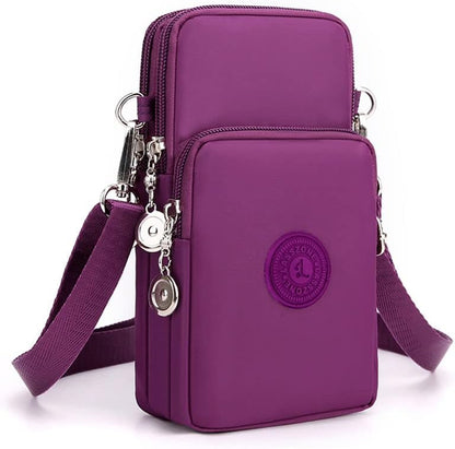 Waterproof Nylon Cute Crossbody Cell Phone Purse Smartphone Wallet Bag for Women