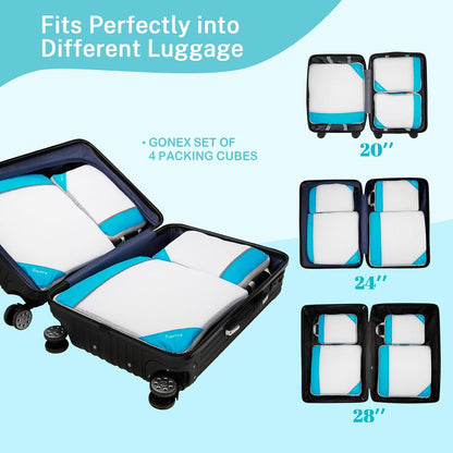 Compression Packing Cubes, Extensible Storage Mesh Bags Organizers